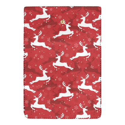 Reindeer Red Pattern Print Design 01 Women's Trifold Wallet