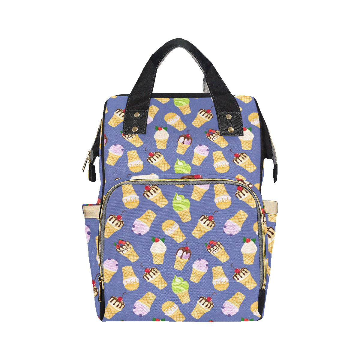 Ice Cream Pattern Print Design IC03 Diaper Bag Backpack