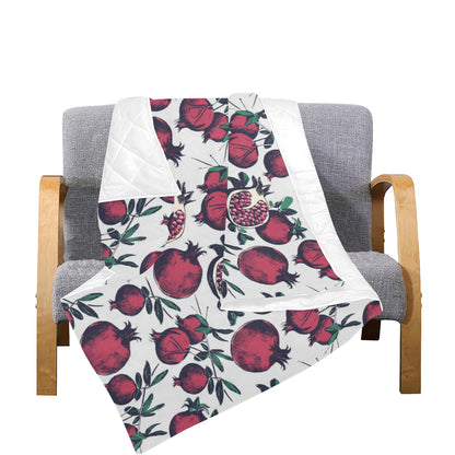 Pomegranate Pattern Print Design PG01 Premium Quilt