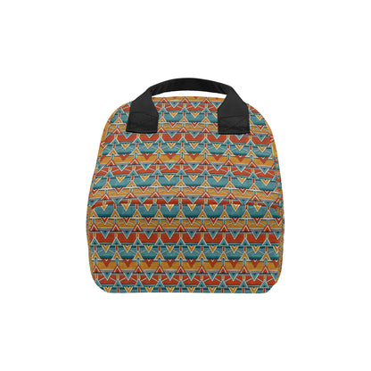Kente Print African Design Themed Insulated Lunch Bag