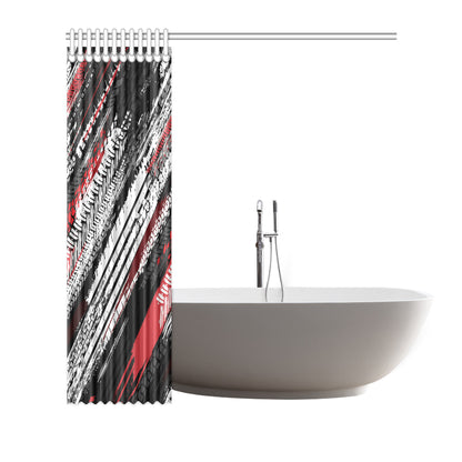 Racing Pattern Print Design A03 Shower Curtain