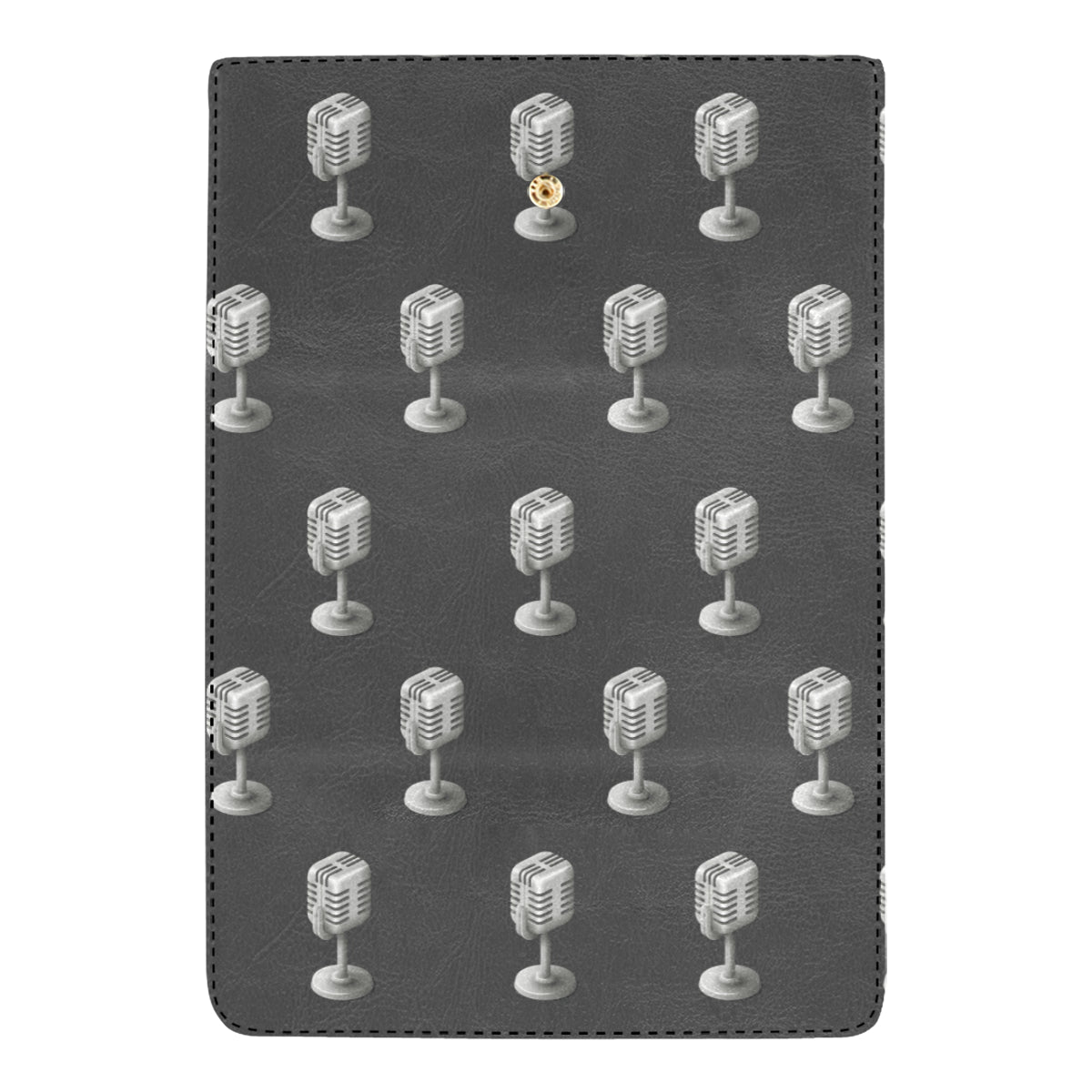 Microphone Vintage Pattern Print Design 01 Women's Trifold Wallet
