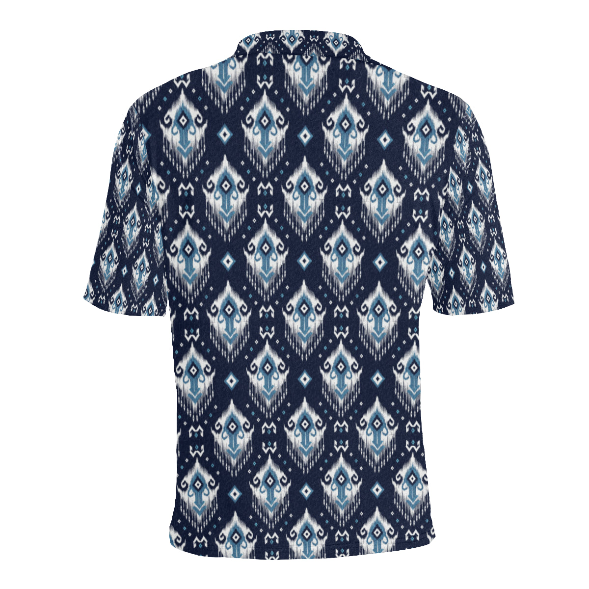 Ethnic Ornament Print Pattern Men Polo Shirt