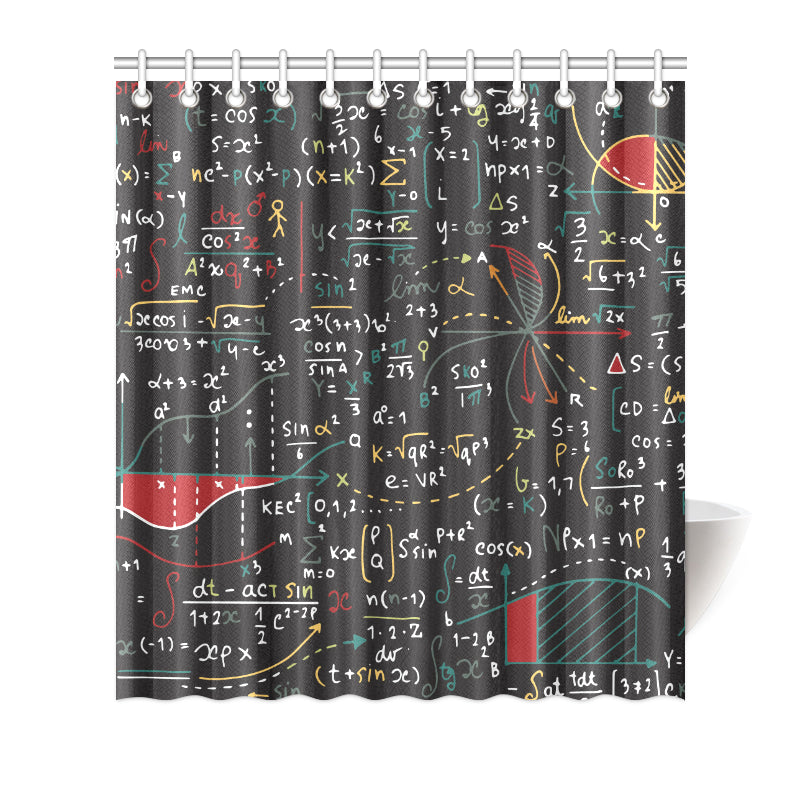 Math Pattern Print Design 04 Shower Curtain