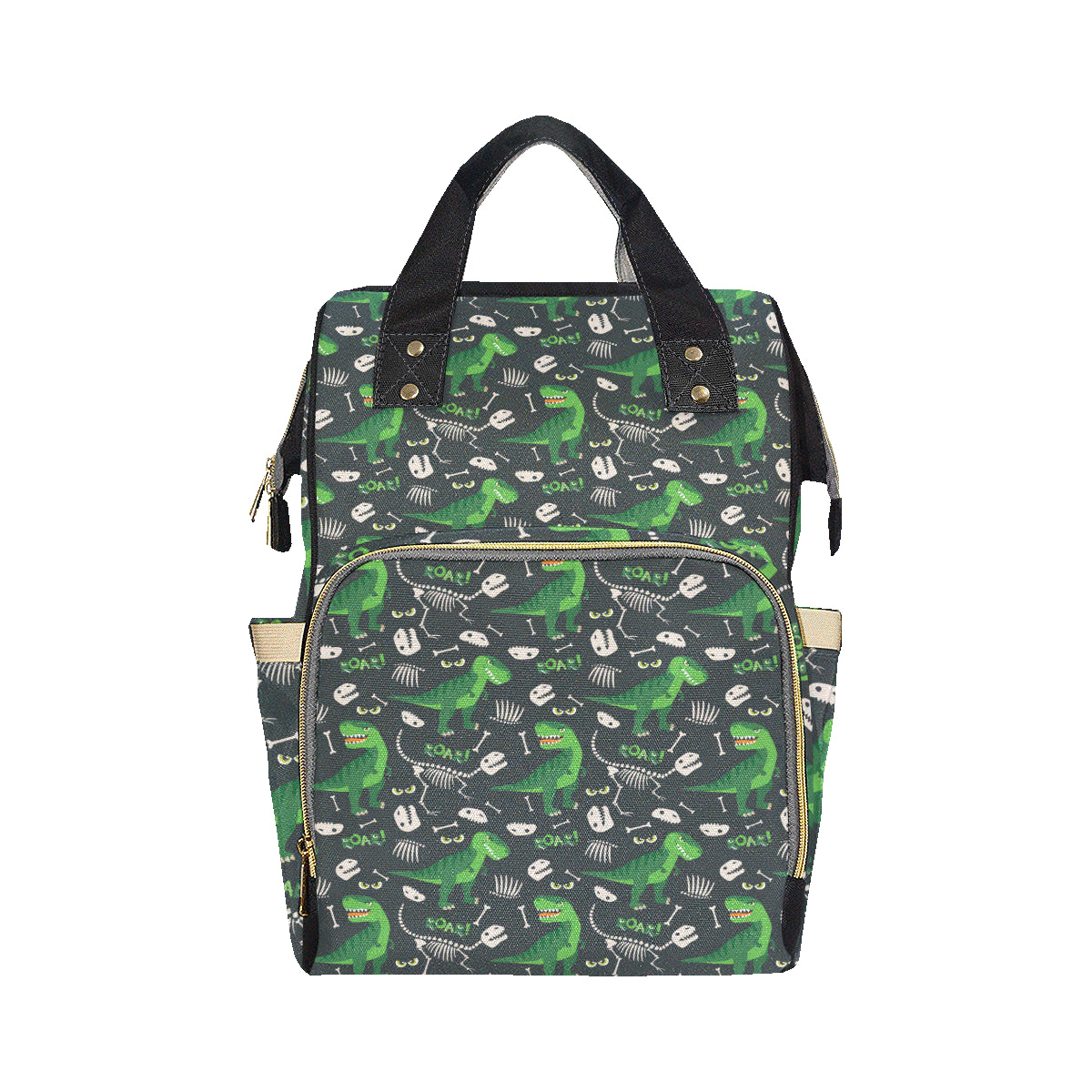 T Rex Pattern Print Design A05 Diaper Bag Backpack