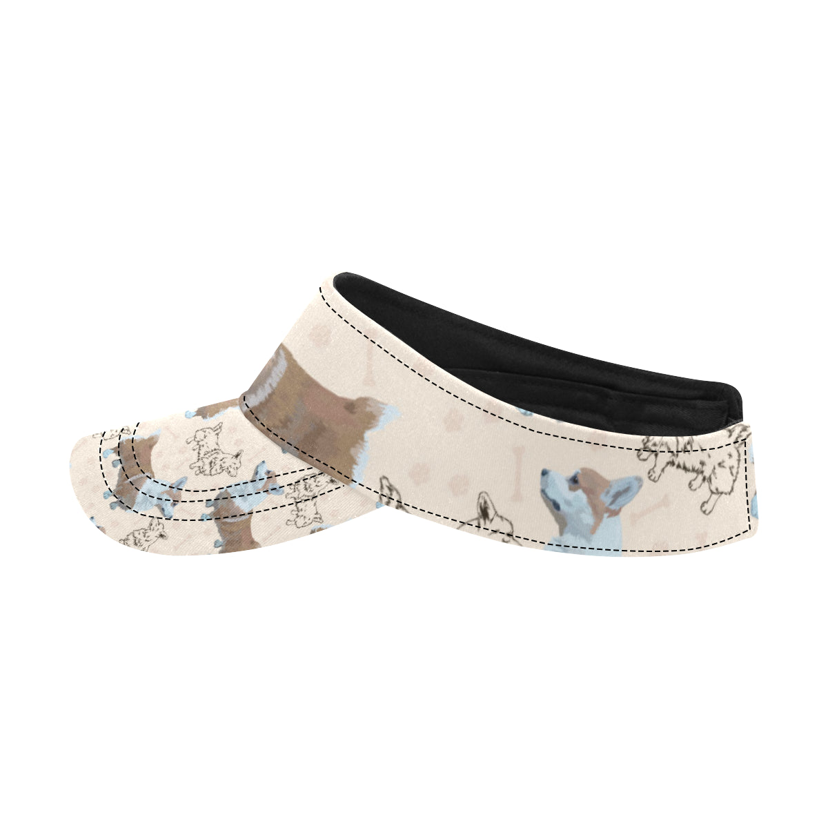 Pembroke Welsh Corgis Pattern Print Design A03 Unisex Sun Visor