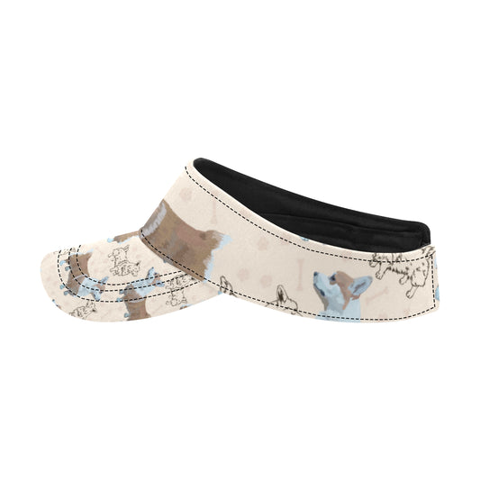 Pembroke Welsh Corgis Pattern Print Design A03 Unisex Sun Visor