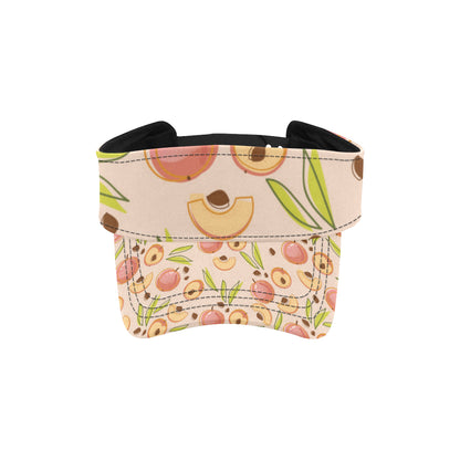 Peach Pattern Print Design A01 Unisex Sun Visor