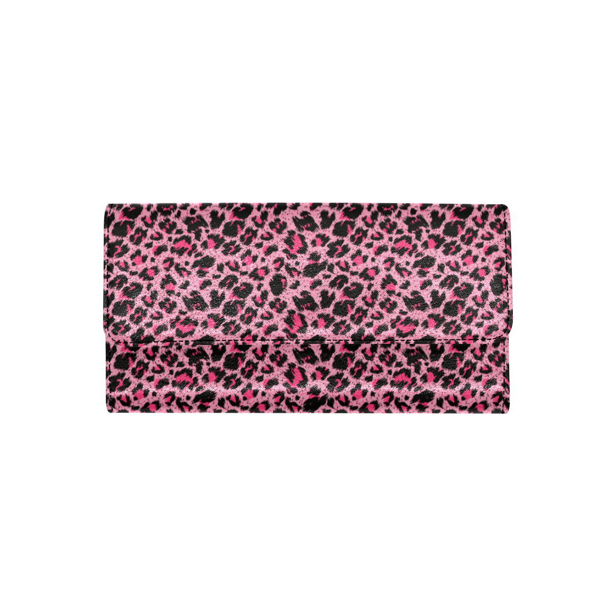 Cheetah Pink Pattern Print Design 01 Women's Trifold Wallet