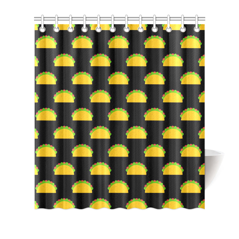 Taco Pattern Print Design TC06 Shower Curtain