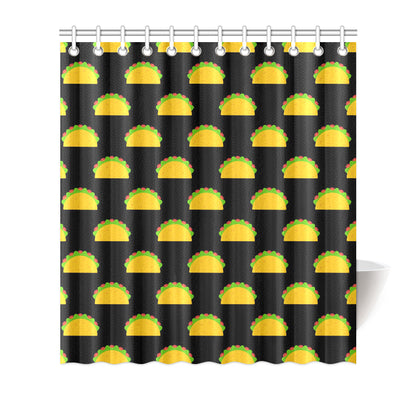 Taco Pattern Print Design TC06 Shower Curtain
