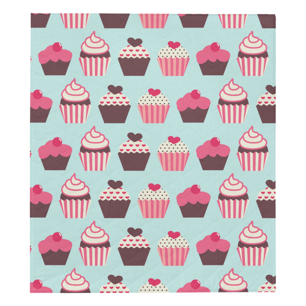 CupCake Print Pattern Premium Quilt