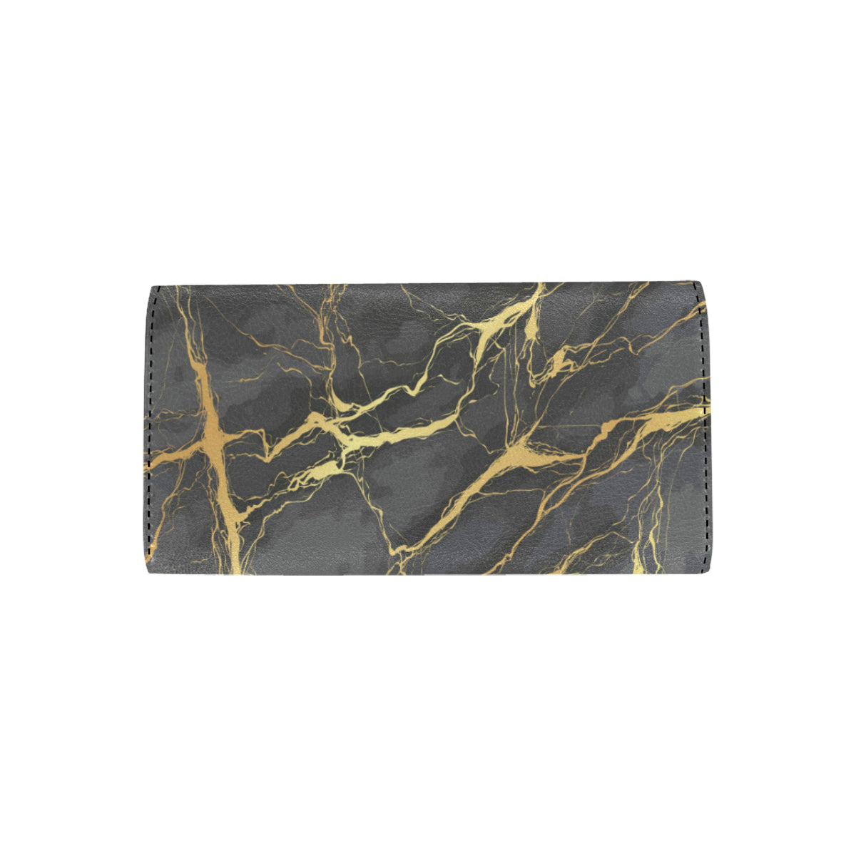 Marble Pattern Print Design 02 Women's Trifold Wallet