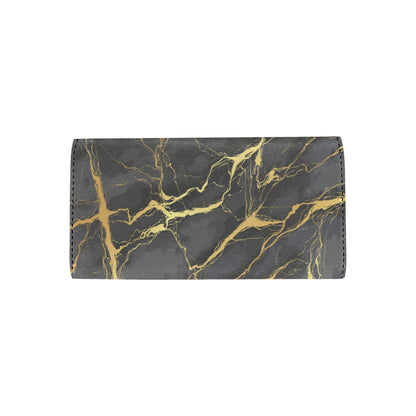 Marble Pattern Print Design 02 Women's Trifold Wallet