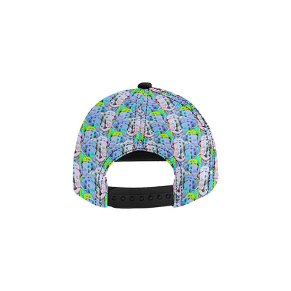 Elephant Art color Print Pattern Snapback Cap