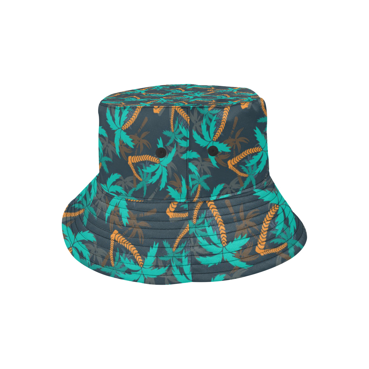 Palm Tree Pattern Print Design PT01 Unisex Bucket Hat
