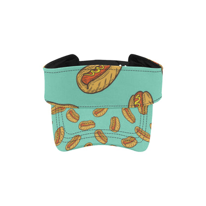Hot Dog Pattern Print Design 04 Unisex Sun Visor