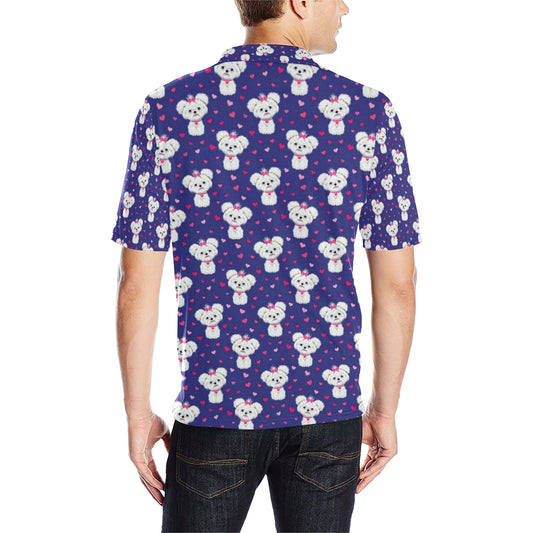 Maltese Pattern Print Design 02 Men Polo Shirt