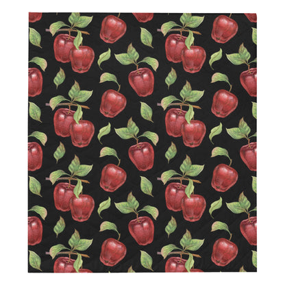 Apple Pattern Print Design AP011 Premium Quilt