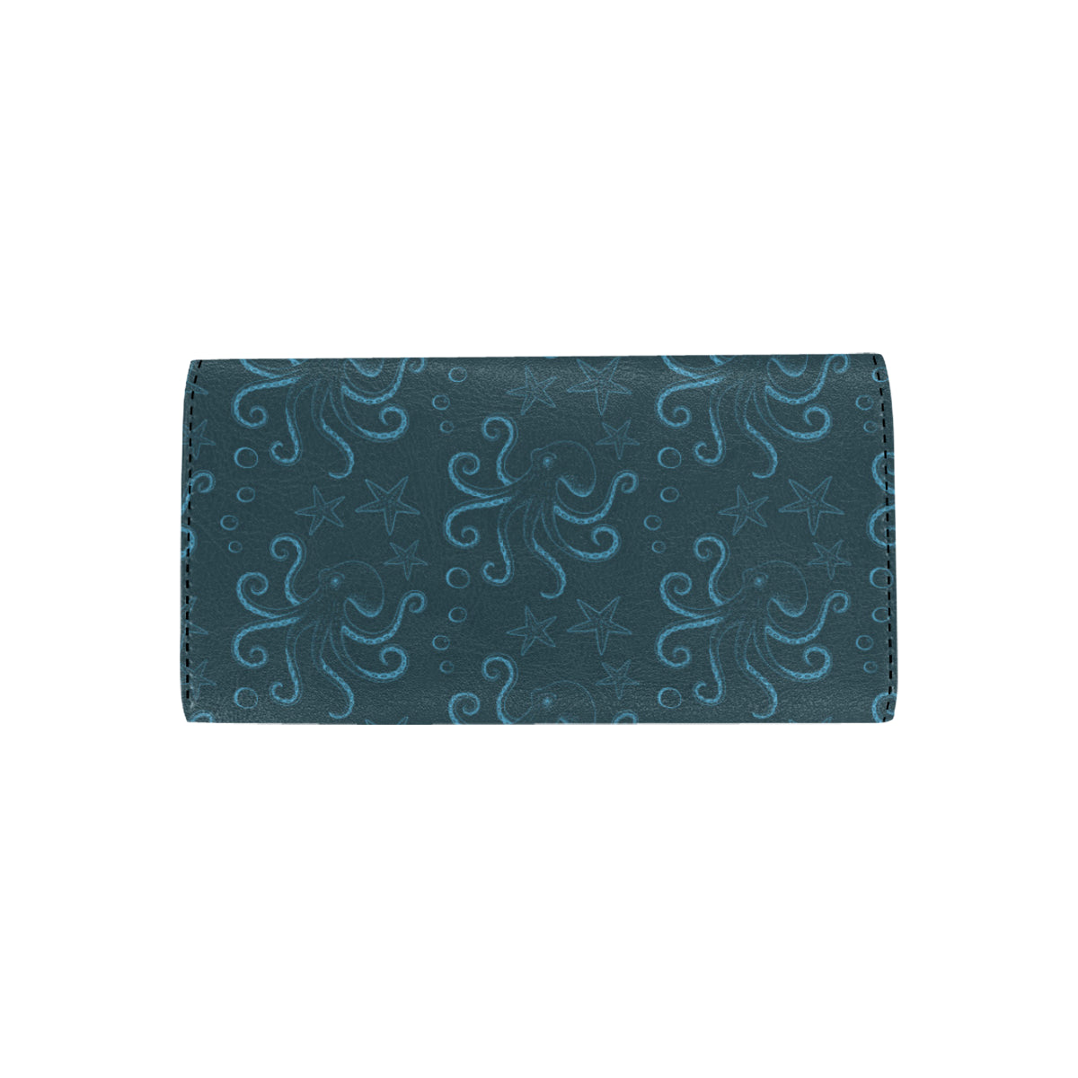Octopus Pattern Print Design A05 Women's Trifold Wallet