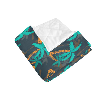 Palm Tree Pattern Print Design PT01 Premium Quilt