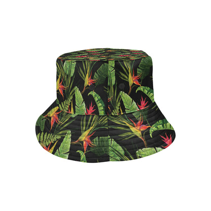 Bird Of Paradise Pattern Print Design BOP010 Unisex Bucket Hat