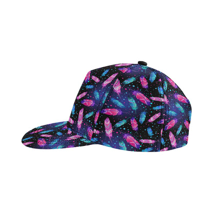 Feather Colorful Boho Design Print Snapback Cap