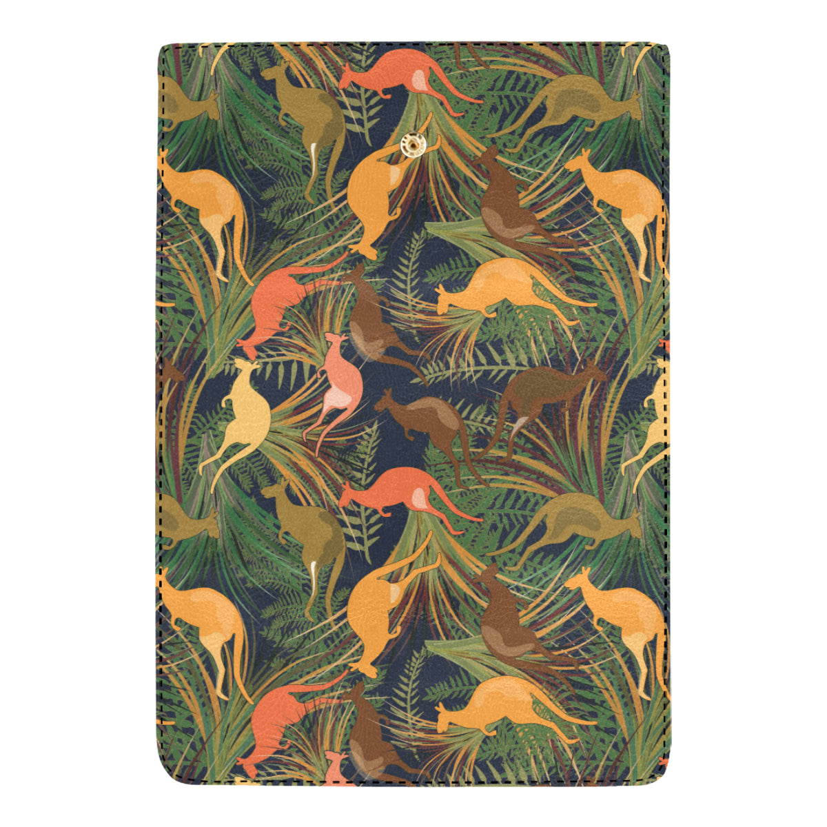 Kangaroos Pattern Print Design 07 Women's Trifold Wallet
