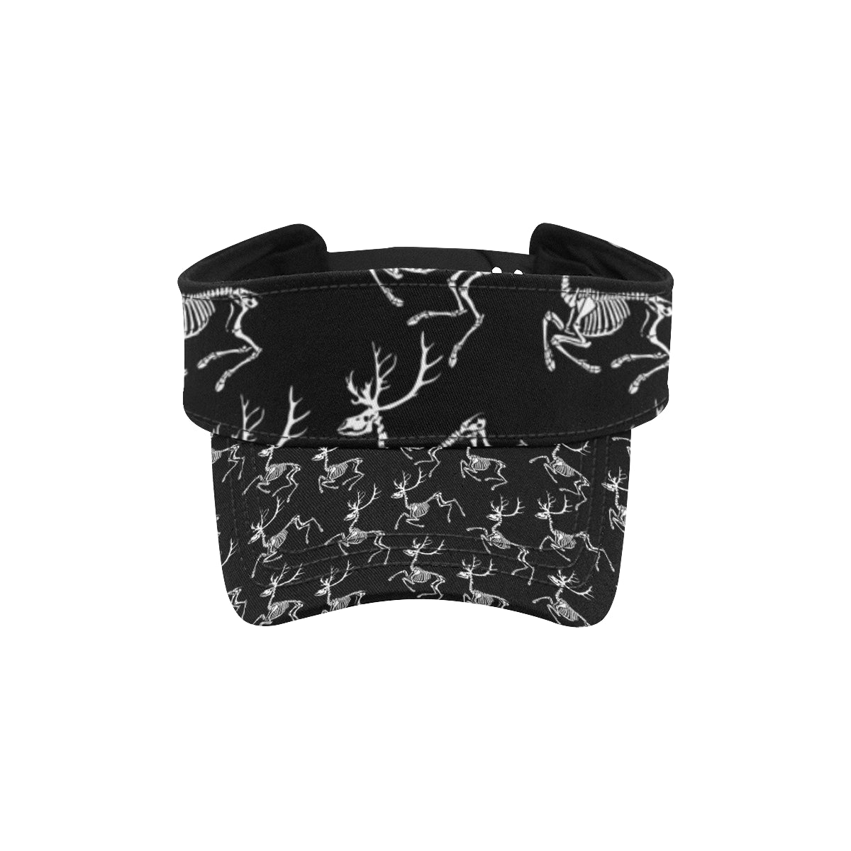 Deer Skeleton Print Pattern Unisex Sun Visor