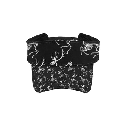 Deer Skeleton Print Pattern Unisex Sun Visor