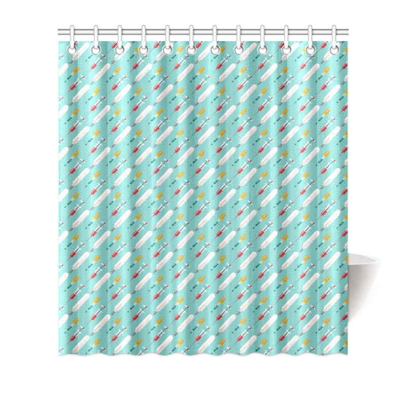 Phlebotomist Medical Print Shower Curtain