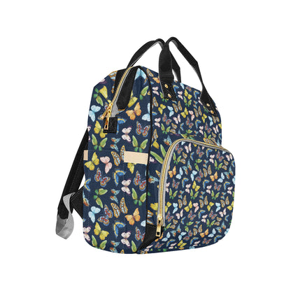 Butterfly Beautiful Print Pattern Diaper Bag Backpack