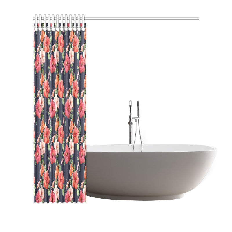 Tropical Flower Pattern Print Design TF020 Shower Curtain