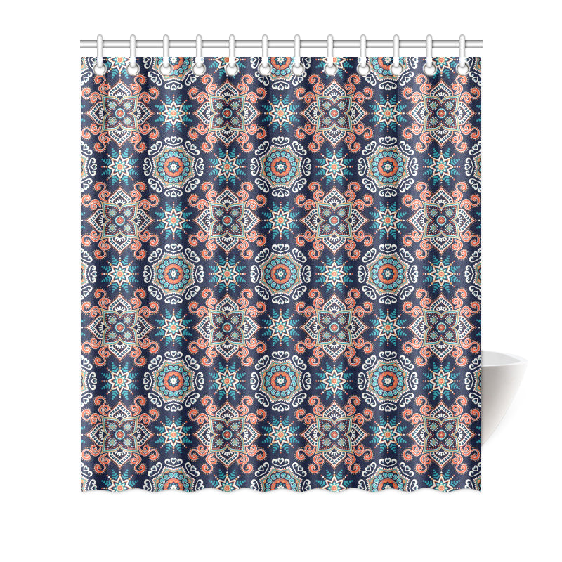Bohemian Pattern Print Design 02 Shower Curtain
