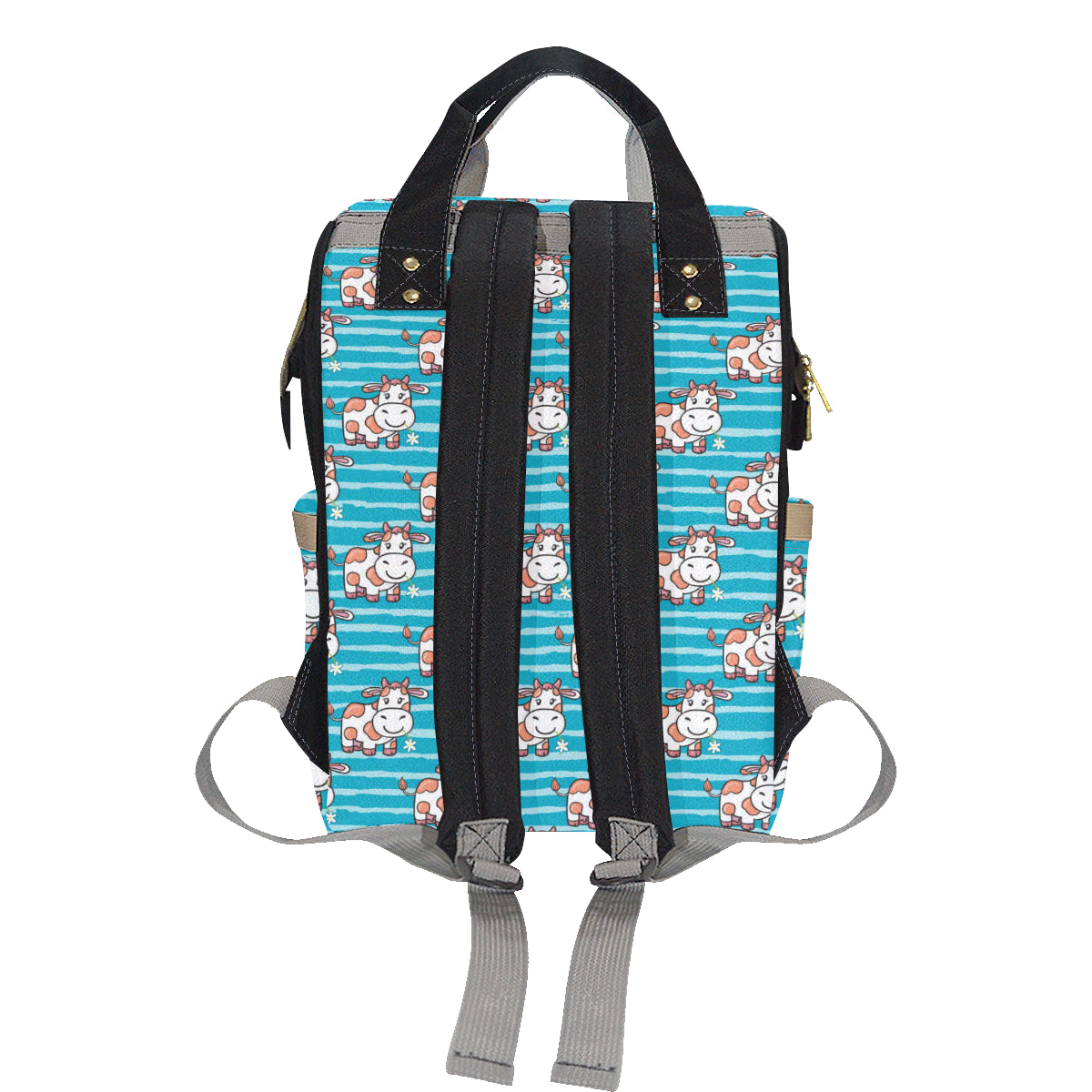 Cow Cute Print Pattern Diaper Bag Backpack