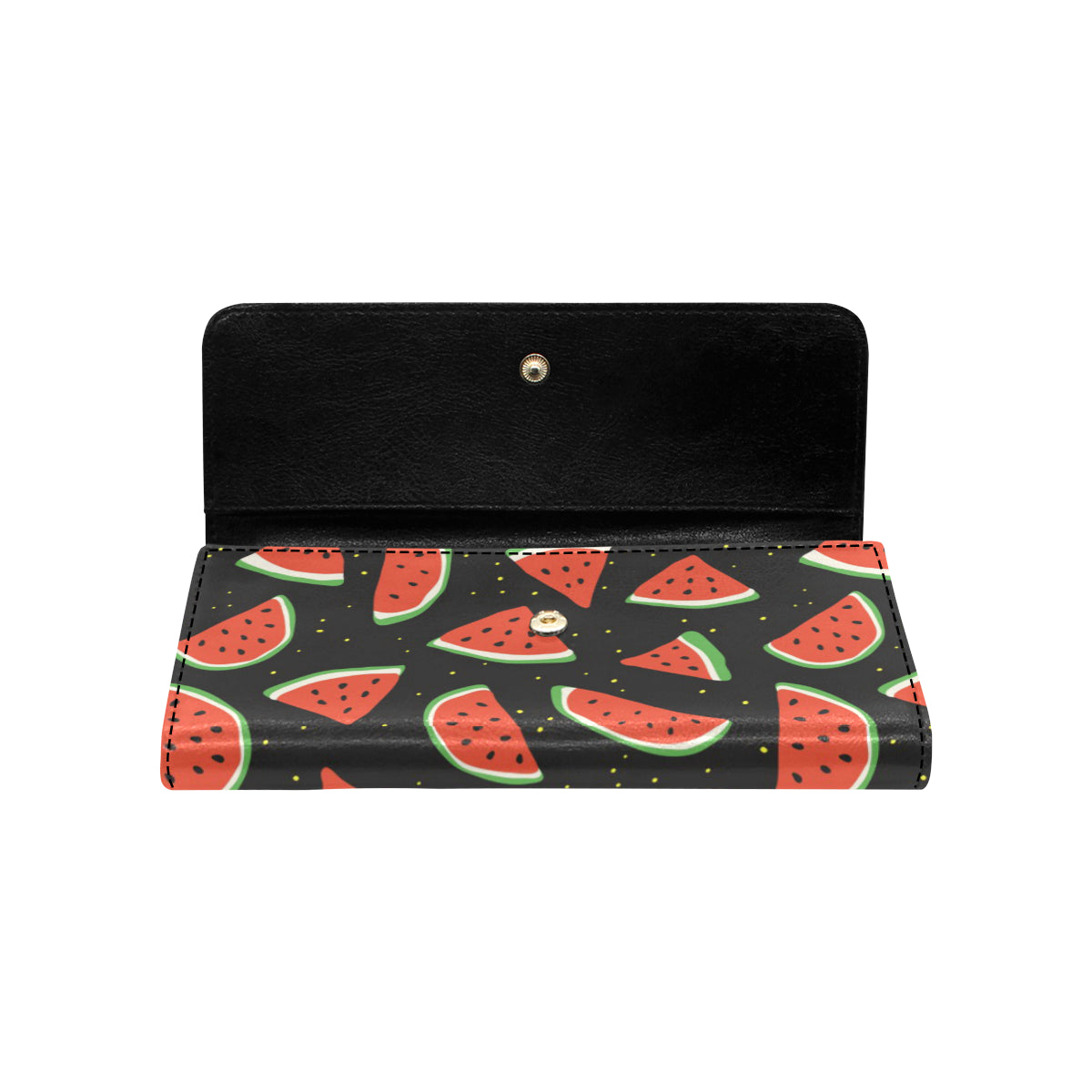 Watermelon Pattern Print Design WM09 Women's Trifold Wallet