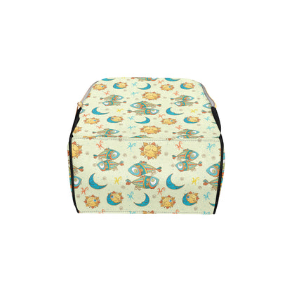 Pisces Pattern Print Design A03 Diaper Bag Backpack