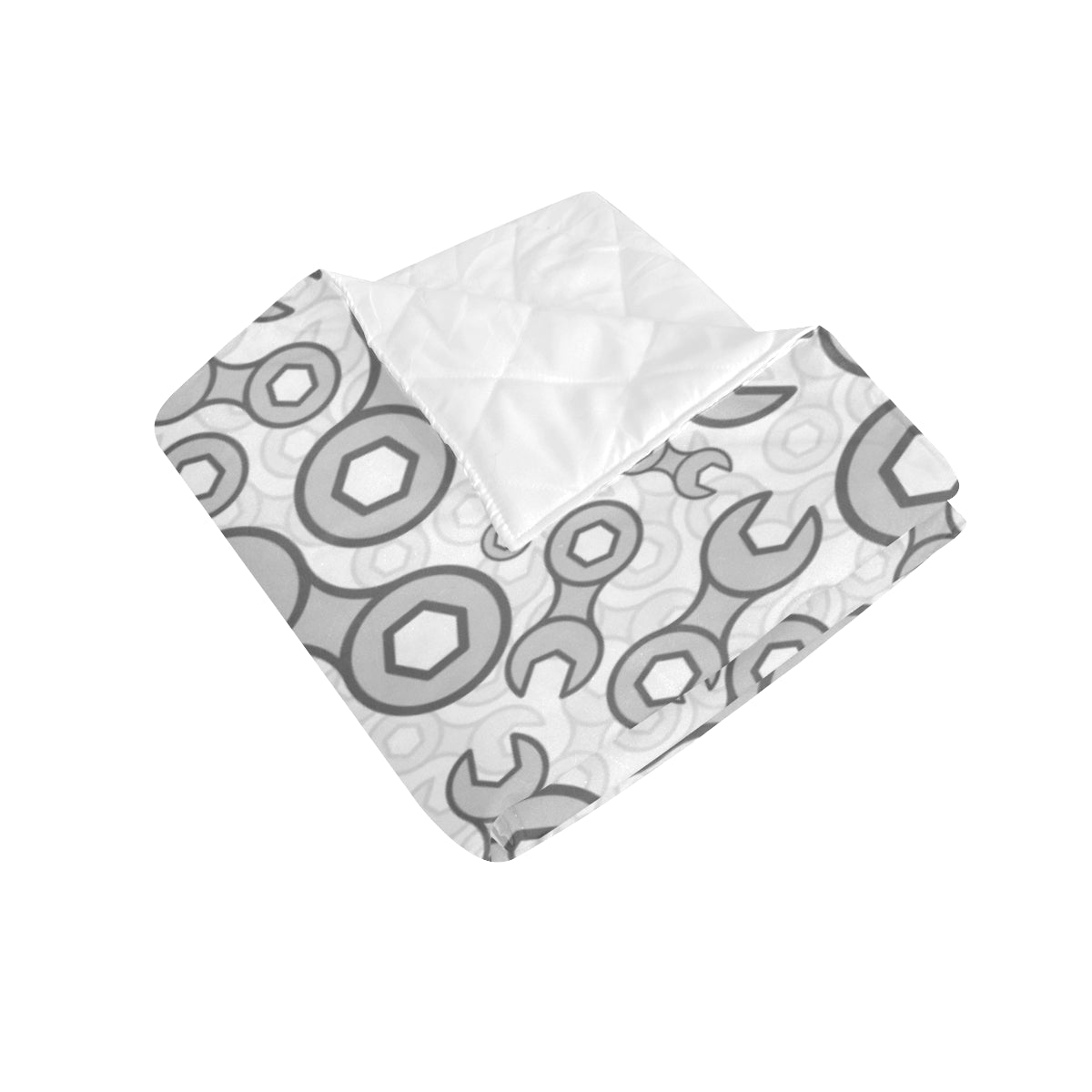 Mechanic Pattern Print Design 05 Premium Quilt