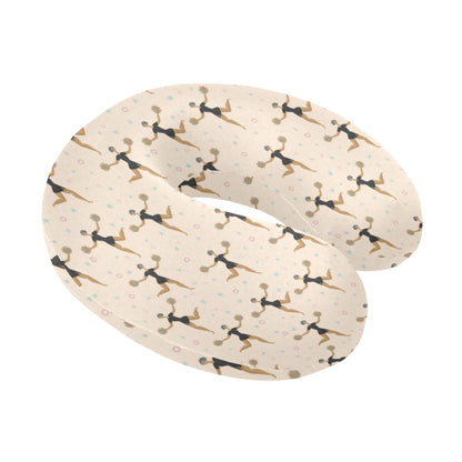 Cheerleader Pattern Print Design 03 U-Shaped Travel Neck Pillow