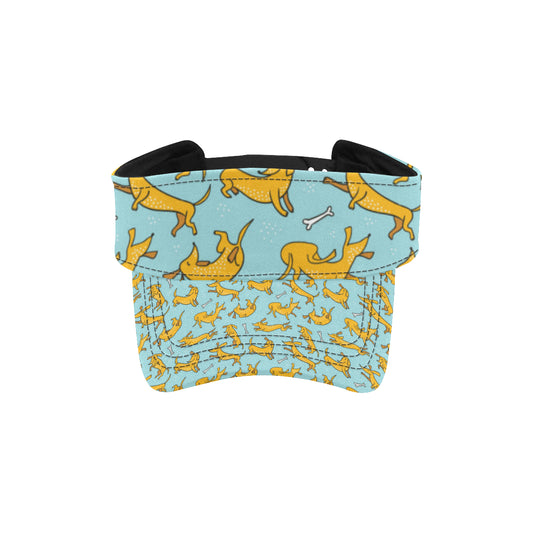Dachshund Pattern Print Design 08 Unisex Sun Visor
