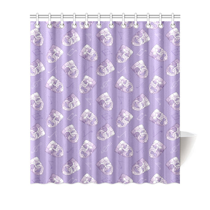 Acting Mask Pattern Print Design 05 Shower Curtain