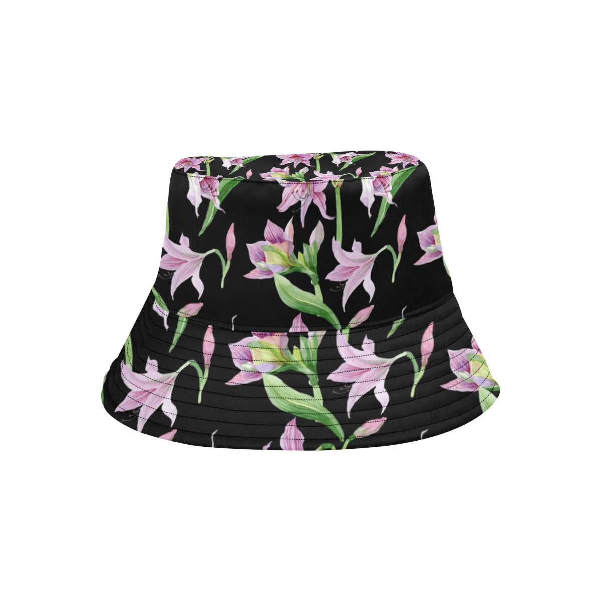 Amaryllis Pattern Print Design AL08 Unisex Bucket Hat