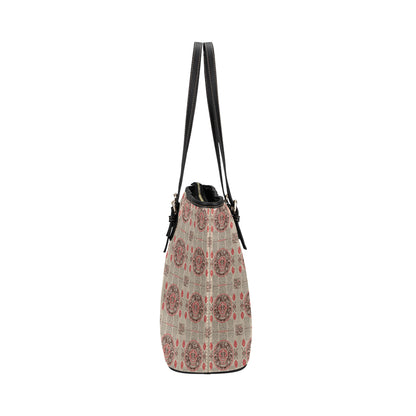 Calendar Aztec Print Pattern Leather Tote Bag