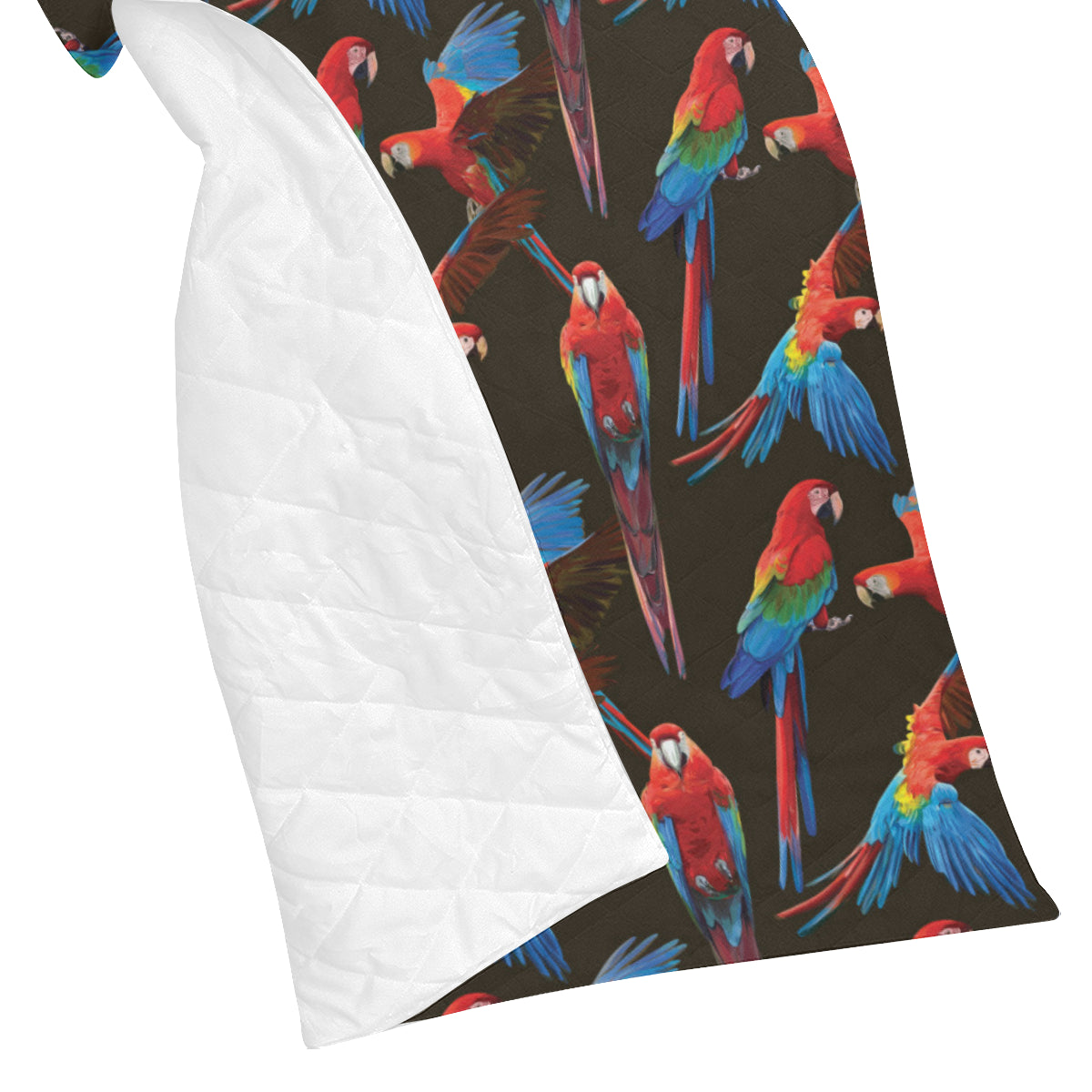 Macaw Pattern Print Design 04 Premium Quilt