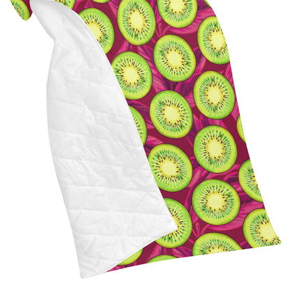 Kiwi Pattern Print Design KW05 Premium Quilt