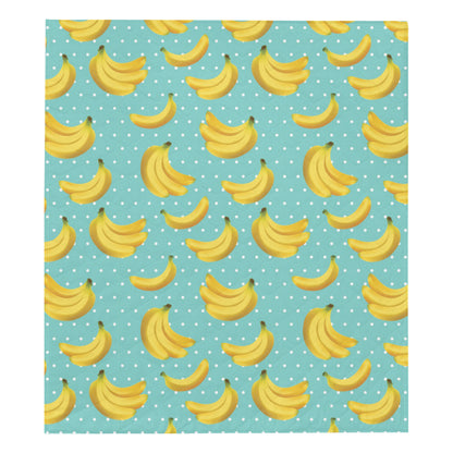 Banana Pattern Print Design BA02 Premium Quilt