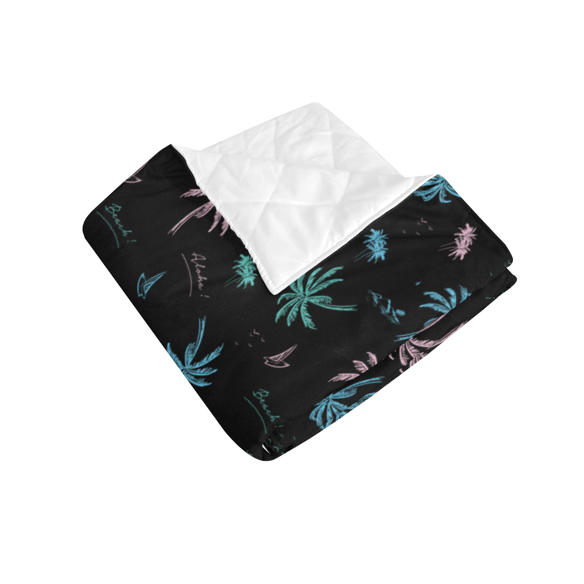 Aloha Hawaii Pattern Print Design 03 Premium Quilt