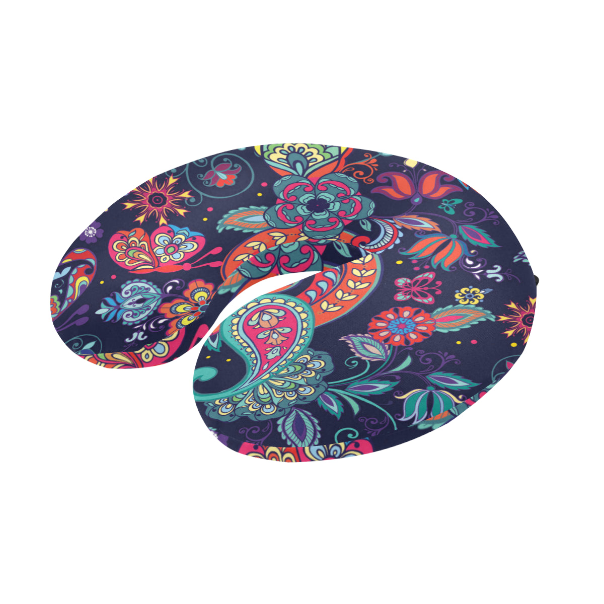Paisley Boho Pattern Print Design A06 U-Shaped Travel Neck Pillow