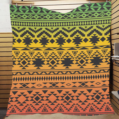 Rastafarian Pattern Print Design A04 Premium Quilt