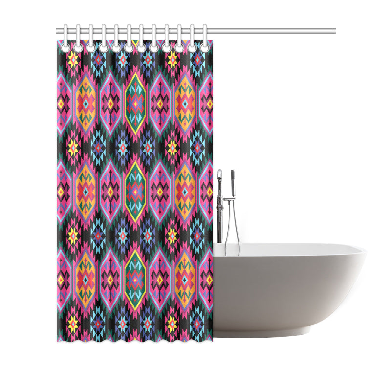 Mexican Pattern Print Design 02 Shower Curtain